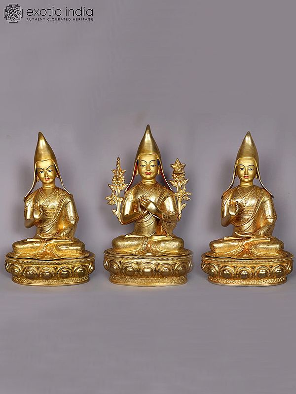 20" Tsongkhapa (Set of 3) from Nepal