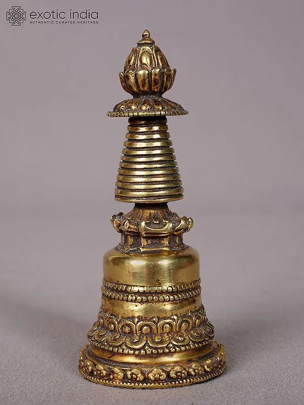 4" Small Superfine Copper Stupa