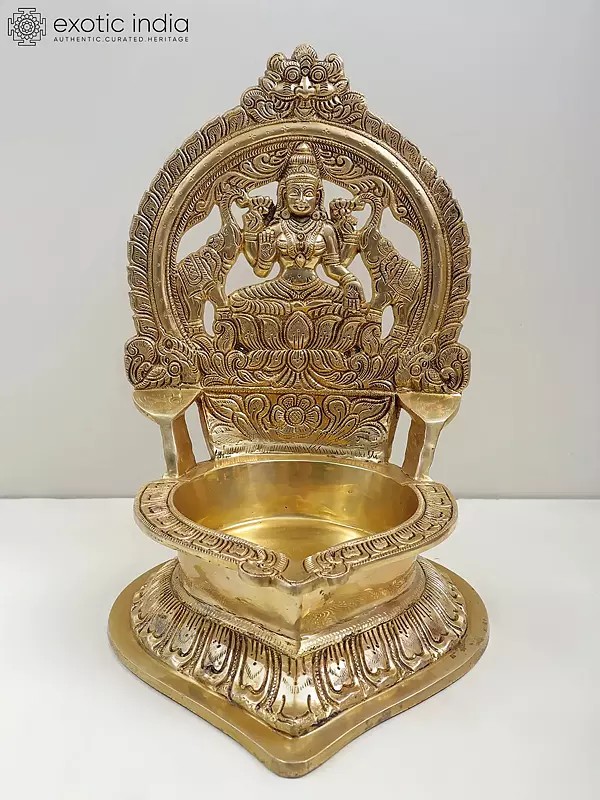 Huge Brass Lakshmi Lamp