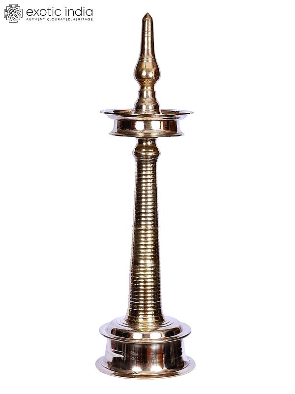 40" Kerala Vilakku Pooja Oil Lamp