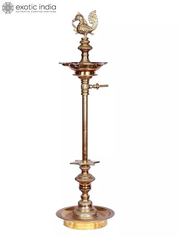 39" Vilakku Pooja Oil (Lamp)