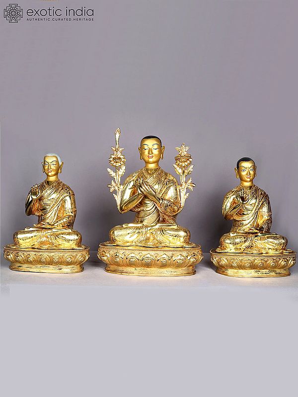 Tsongkhapa (Set of 3) From Nepal