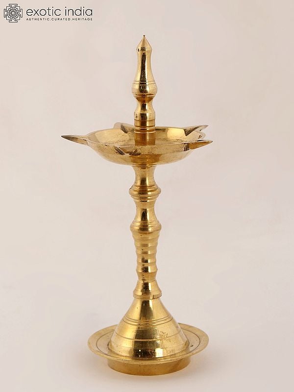 Indian Pooja Lamp (Deepam) in Brass