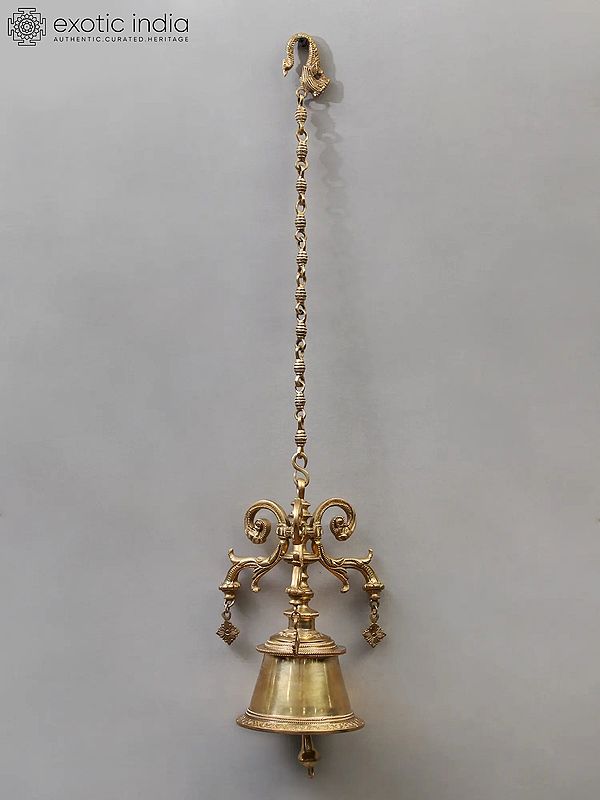 28" Brass Designer Hanging Bell