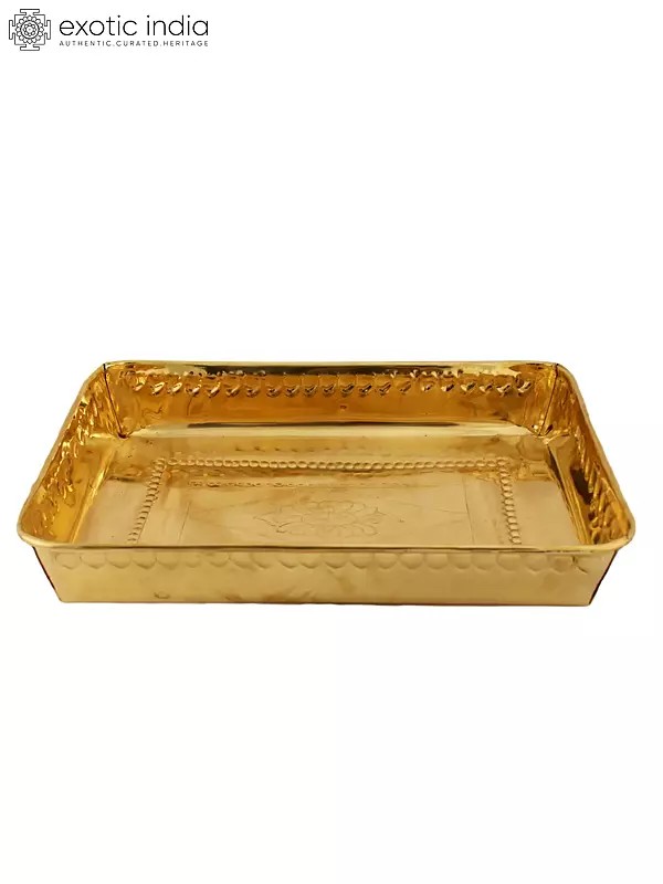 Brass Pooja Serving Tray