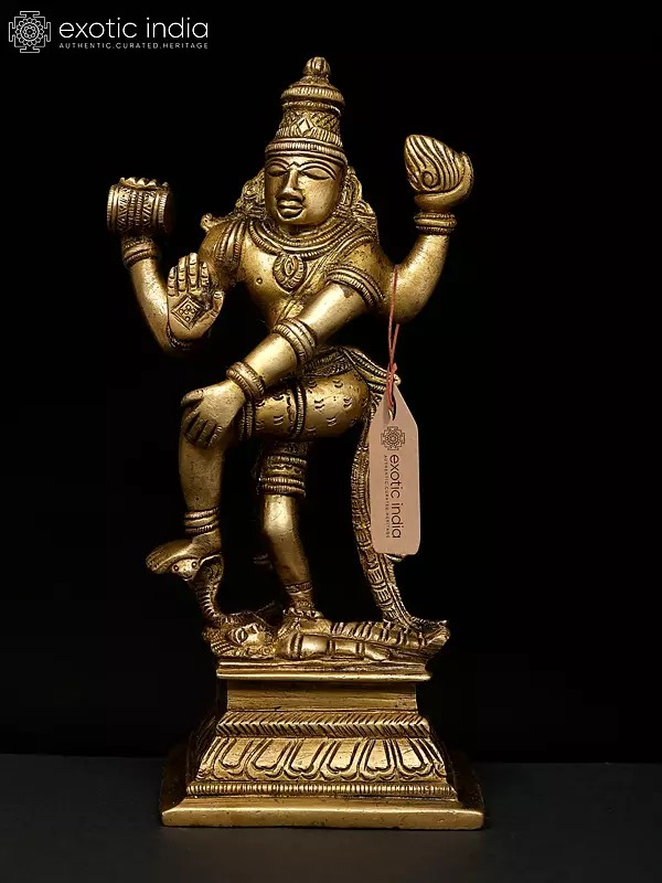 7" Hindu God Shiva Tandava | Brass