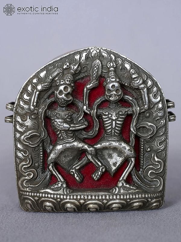 4” Citipati- The Skeleton Couples from Nepal | Silver Ghau