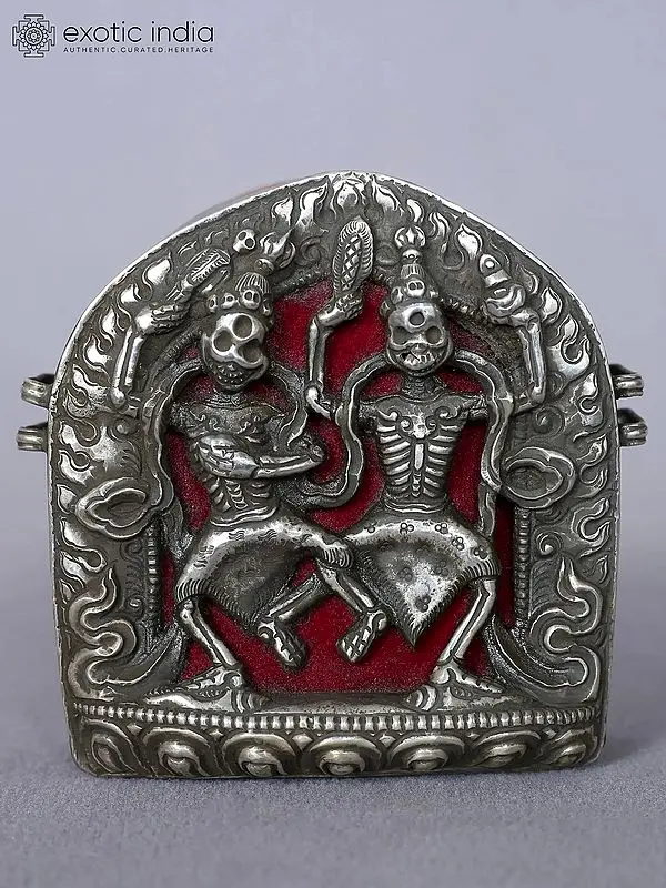 4” Citipati- The Skeleton Couples from Nepal | Silver Ghau