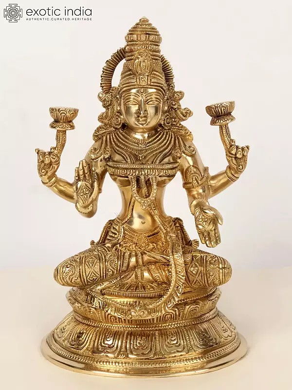 Superfine Goddess Of Wealth Lakshmi | Brass