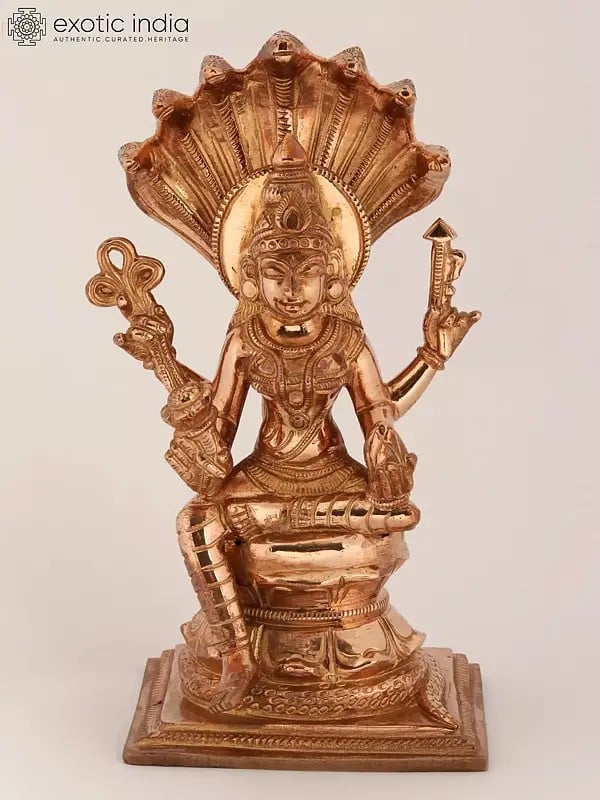 6'' Hindu Deity Snake Goddess | Bronze Statue