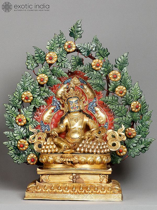 22" Tibetan Buddhist Kubera Idol from Nepal