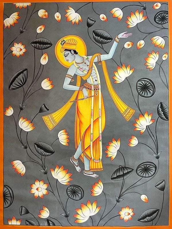 Hindu God Shri Krishna Pichwai Art