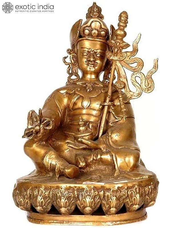 17" (Tibetan Buddhist Deity) Padmasambhava - The Second Buddha In Brass | Handmade | Made In India