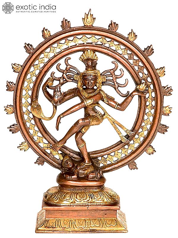 12" Lord Shiva as Nataraja Brass Sculpture | Handmade Brass Idol | Made in India