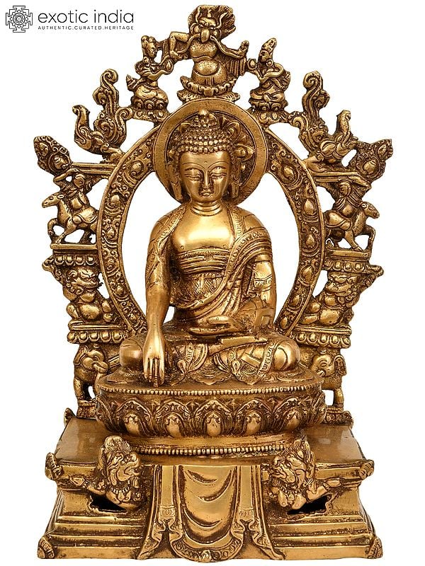 10" The Six Perfections of Buddha In Brass | Handmade | Made In India