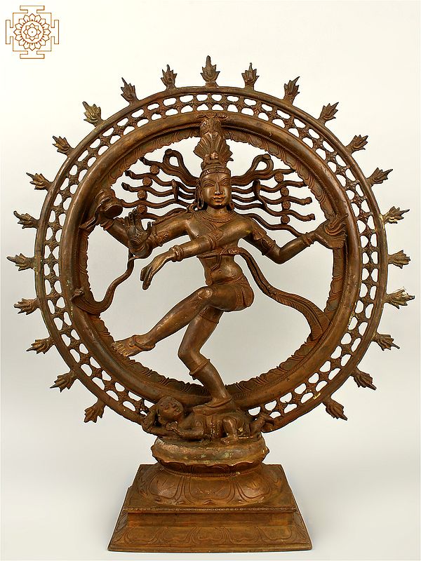 22" Lord shiva as Nataraja | Handmade | Madhuchista Vidhana (Lost-Wax) | Panchaloha Bronze from Swamimalai