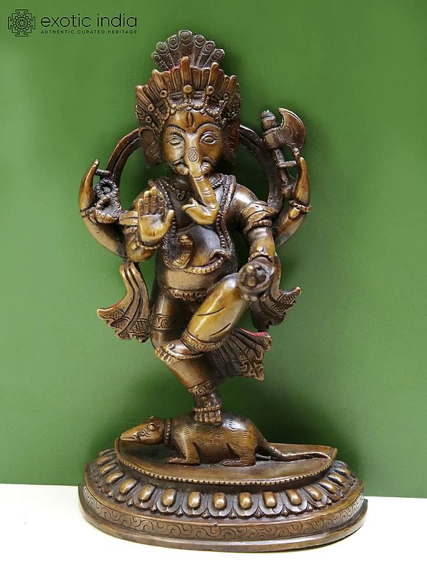 6" Dancing Ganesha Idol from Nepal