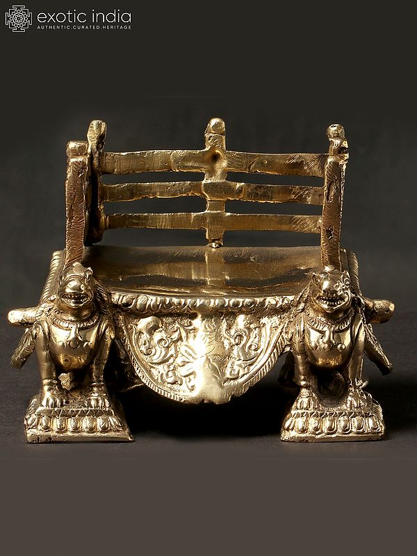 8'' Brass Royal Throne for Statues