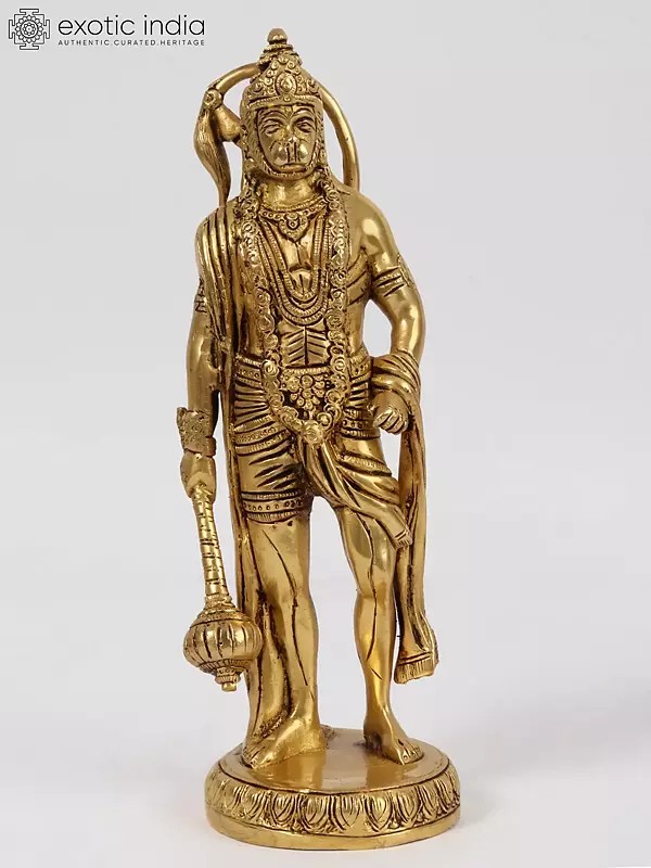 10'' Hanuman: The Formidable Warrior | Brass