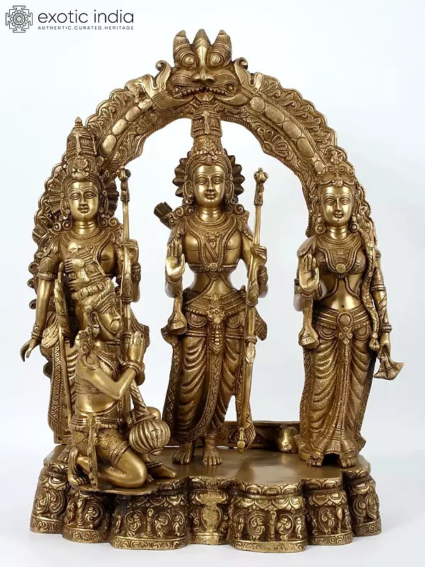 25'' Ayodhaya Rama Darbar | Brass