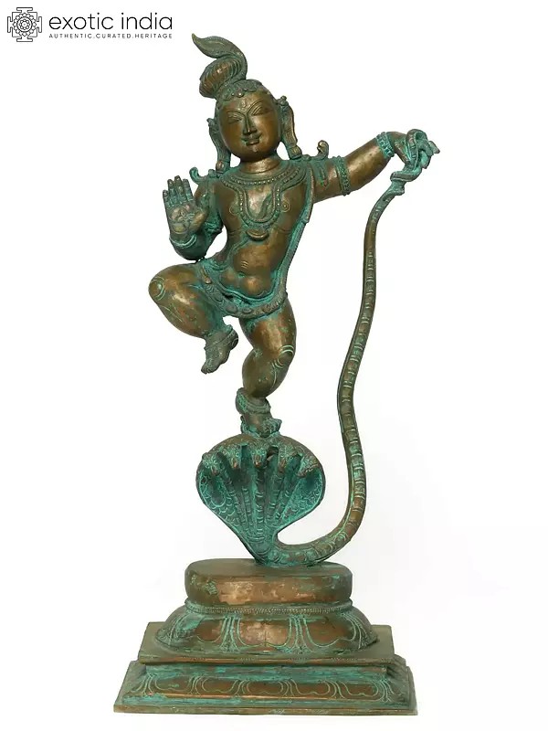 18" Kalinga Krishna | Bronze Statue