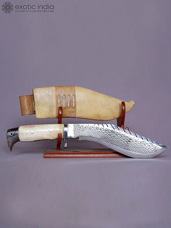 13" Dragon Eagle With Carve Khukuri From Nepal