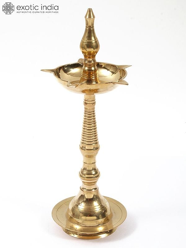 Kerala Vilakku Pooja Oil Lamp (Multiple Sizes)