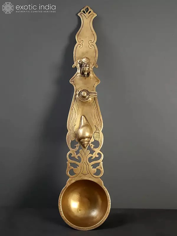 Brass Large Uddharani (Ritual Spoon)
