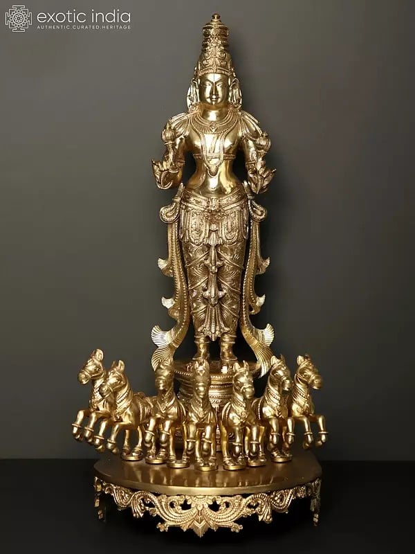 27" Lord Surya - God of the Sun | Bronze Statue