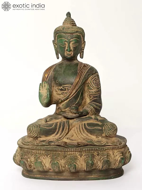 Tibetan Buddhist Preaching Buddha | Brass Statue
