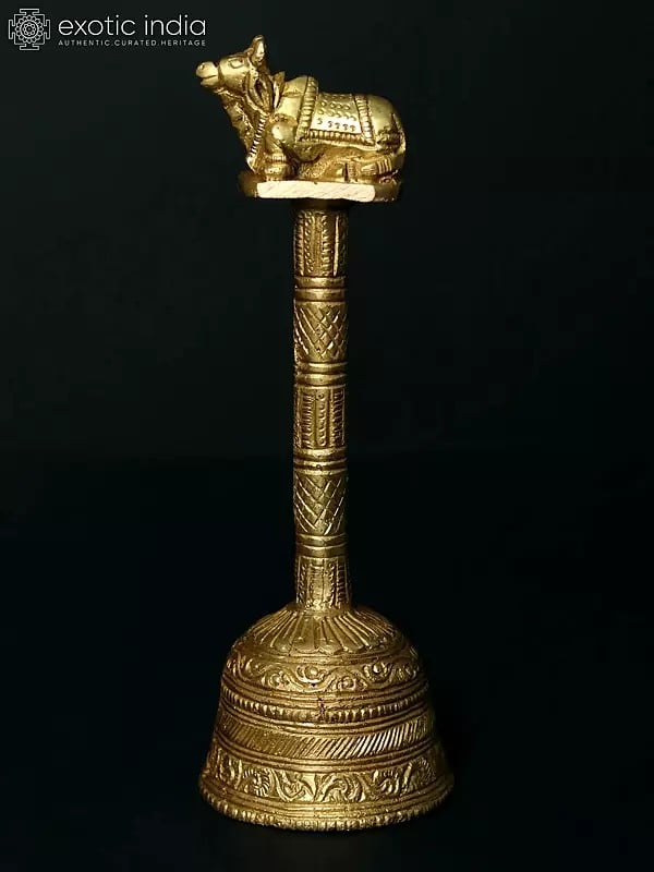 6" Brass Hindu Ritual Bell