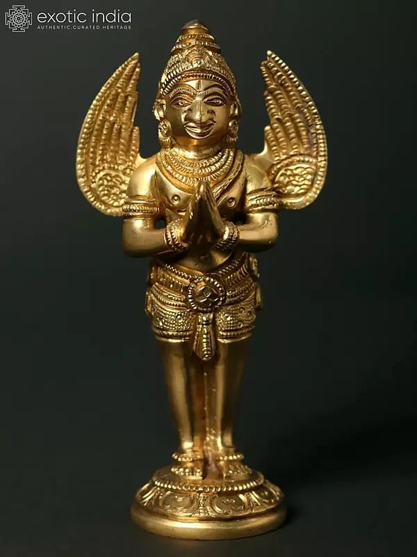 5" Small Garuda Statue - God of Strength and Vigilance