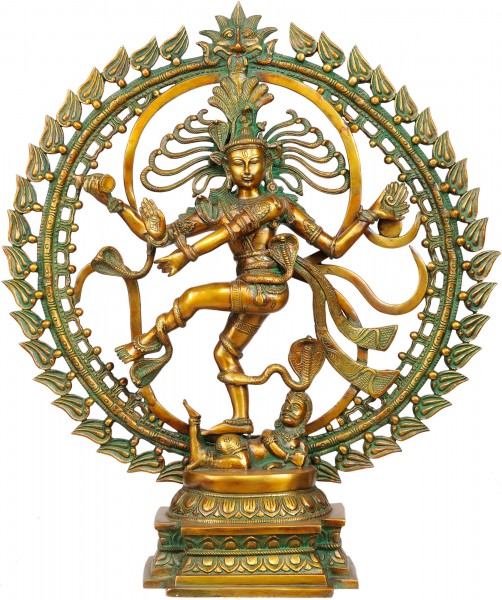 25" Lord Shiva As Nataraja In Brass | Handmade | Made In India