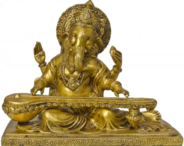 Lord Ganesha Playing Veena