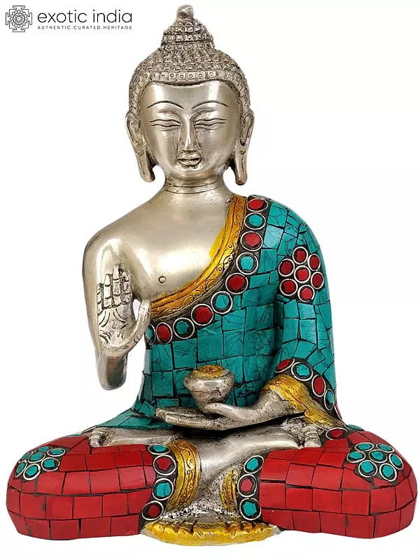 7" Lord Buddha In Brass | Handmade | Made In India