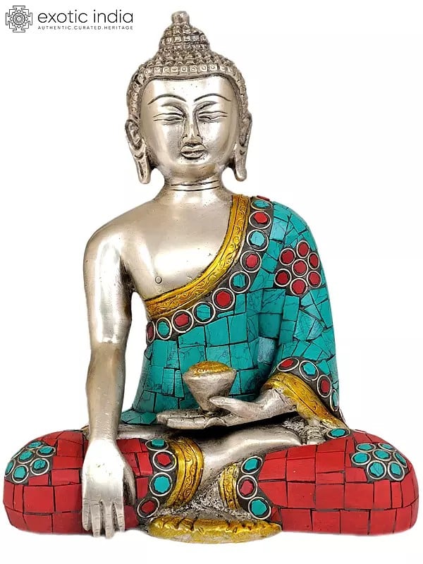 7" Lord Buddha In Brass | Handmade | Made In India