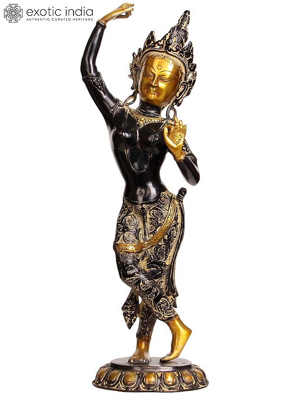 20" Tibetan Buddhist Maya Devi (Mother of Buddha) In Brass | Handmade | Made In India