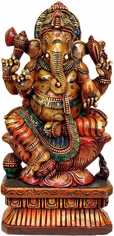 Kamalasana Chaturbhuja Ganesha