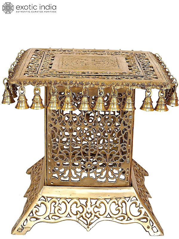 Brass Designer Pedestal (Chowki)