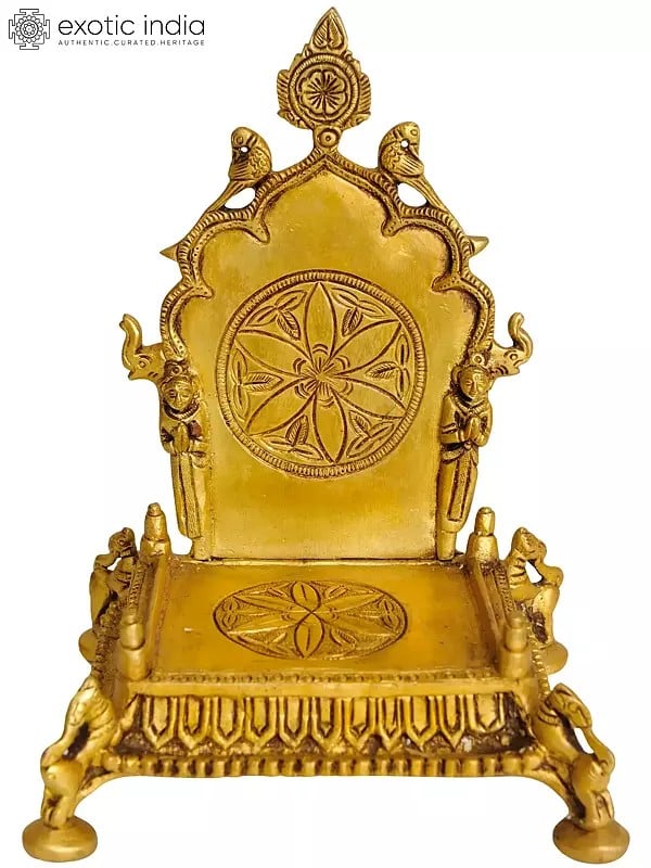 8" Deity Throne In Brass