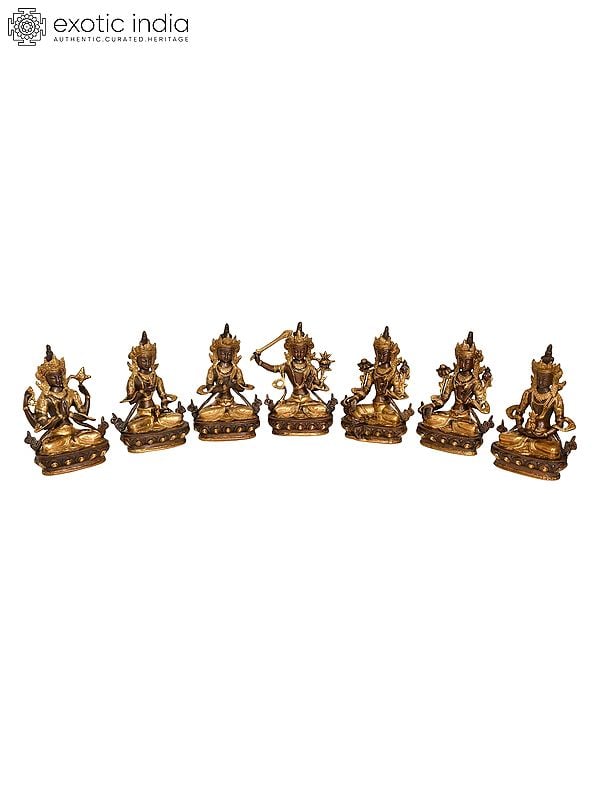 Set of Seven Tibetan Buddhist Deities