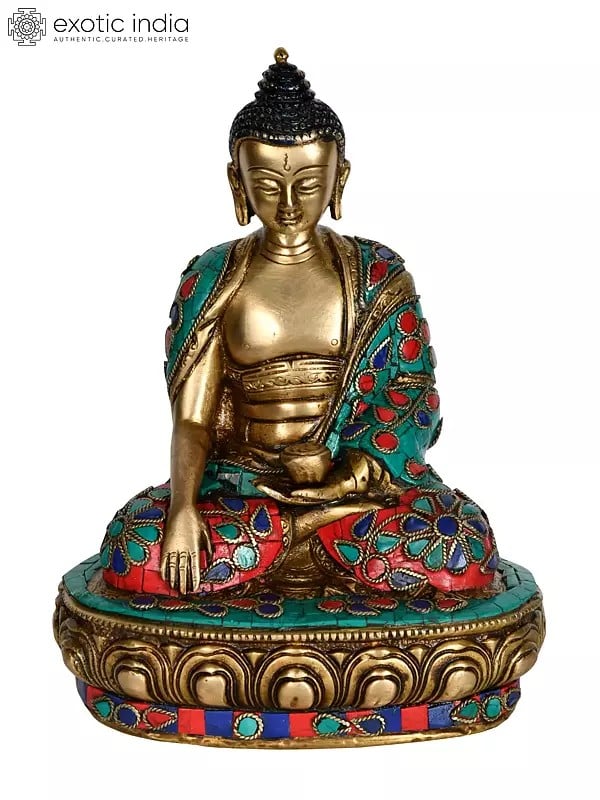 8" Bhumi-Sparsha Buddha (Tibetan Buddhist) In Brass | Handmade | Made In India