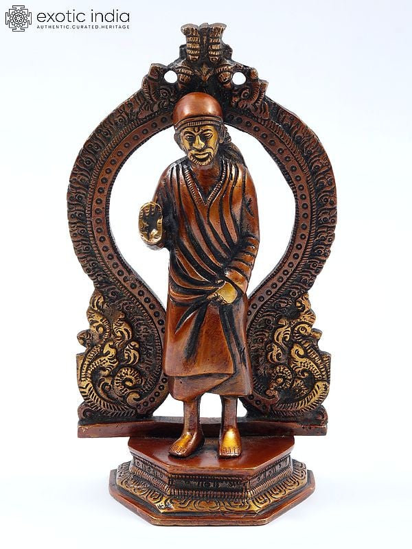 9" Sai Baba Brass Statue | Made In India