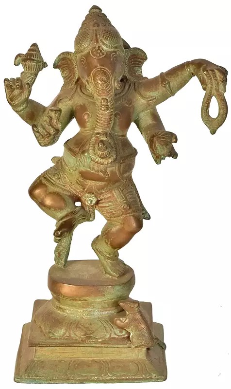 Dancing Ganesha In Brass | Handmade | Made In India