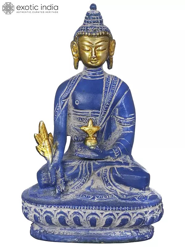 5" Myrobalan Buddha In Brass | Handmade | Made In India