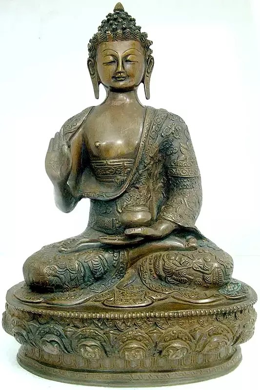 Lord Buddha - Tibetan Buddhist In Brass | Handmade | Made In India
