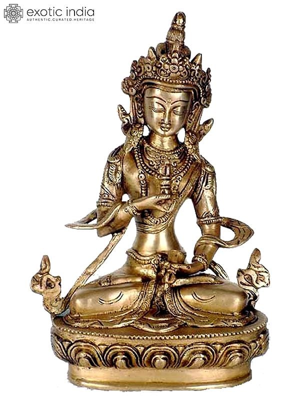 8" Aum Vajrasattva Hum In Brass | Handmade | Made In India