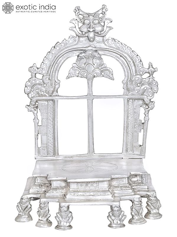 12" Airy Throne, Fit For A King in Brass | Handmade | Made In India