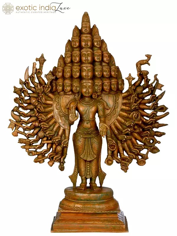 18" The Majestic Lord Sadashiva, Shiva of Great Cosmic Beauty | Handmade | Madhuchista Vidhana (Lost-Wax) | Panchaloha Bronze from Swamimalai