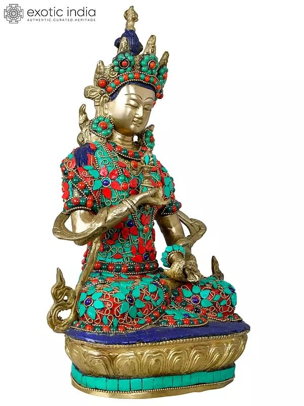 12" Tibetan Buddhist Deity Vajrasattva In Brass | Handmade | Made In India